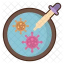 Petri Dish Bacteria Virus Icon
