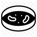 Petri Dish With Bacteria Icon