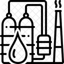 Petrochemie Raffinerie Industrie Symbol