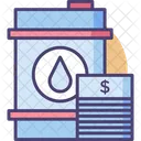 Petrodollar Cryptocurrency Fuel Price Icon