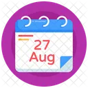 Agenda Date Petroleum Day Calendar Icon