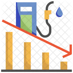 Petroleum Graph Loss  Icon