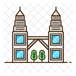 Petronas Twin Towers; Petronas Zwillingstürme  Symbol