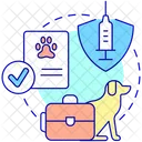 Pets Vaccination Certificate Icon