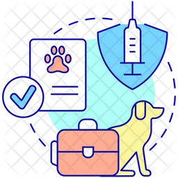 Pets vaccination certificate  Icon