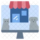 Petshop Shopping Pet Online Store Icon