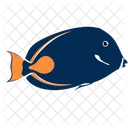 Pez Achiles Tang Criatura Marina Animal Icono