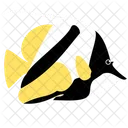 Pez Banner Criatura Marina Animal Icono