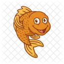 Pez Dorado Pez Animal Icon