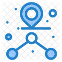 Weg Route Ziel Symbol