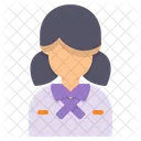 Pfadfinder Avatar Frau Symbol