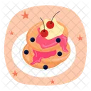 Pfannkuchen Kuchen Dessert Symbol