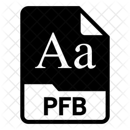 Pfb file Icon - Download in Glyph Style