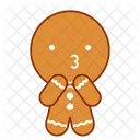 Frohlich Gesicht Lebkuchen Symbol