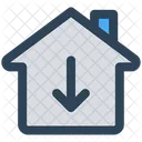 Heim Haus Pfeil Symbol