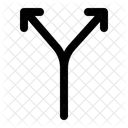Pfeil Richtung Zwei Symbol