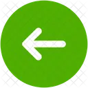 Pfeil Zuruck Blau Symbol