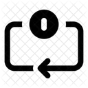 Pfeil Einmal Wiederholen Symbol