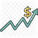 Pfeil Dollar Geschaft Symbol