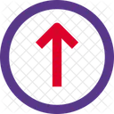 Pfeil nach oben Kreis  Symbol