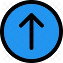 Pfeil nach oben Kreis  Symbol