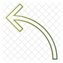 Pfeil nach oben links  Symbol