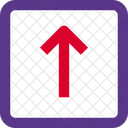 Pfeil nach oben Quadrat  Symbol