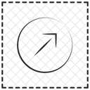 Pfeil nach oben rechts  Symbol