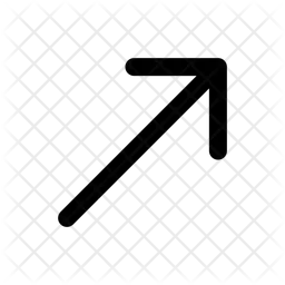 Pfeil nach oben rechts  Symbol