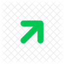 Oben Rechts Rechts Pfeil Symbol