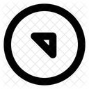 Pfeil nach oben rechts  Symbol