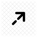 Pfeil nach oben rechts  Symbol