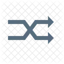 Zwei Weg Suffle Symbol