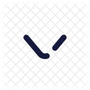 Pfeil nach unten-  Symbol