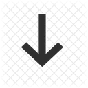 Pfeil nach unten  Symbol