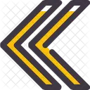 Pfeil Doppel Chevron Symbol