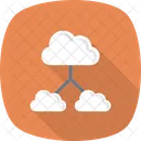 Pfeile Cloudcomputing Wolken Symbol