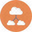 Pfeile Cloudcomputing Wolken Symbol