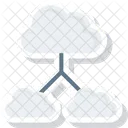 Pfeile Cloudcomputing Wolken Symbol