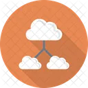 Pfeile Cloudcomputing Wolken Symbol