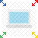 Pfeile Kombination Laptop Symbol