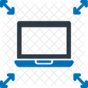 Pfeile Kombination Laptop Symbol