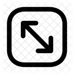 Pfeile diagonal erweitern alt quadrat pfeil  Symbol