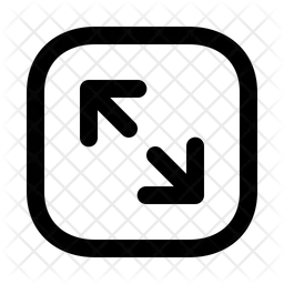 Pfeile diagonal maximieren quadratischer pfeil  Symbol