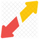 Pfeile In Entgegengesetzter Richtung Richtungspfeile Navigationspfeile Symbol