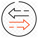 Pfeile In Entgegengesetzter Richtung Pfeile Nach Links Und Rechts Pfeile In Zwei Richtungen Symbol