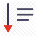 Pfeile Nach Unten Nach Unten Sortieren Liste Symbol