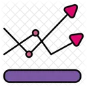 Pfeile zusammenführen Diagramm  Symbol