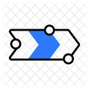 Zeigerdiagramm Prozessdiagramm Standortdiagramm Icon