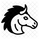 Pferde Reiten Symbol